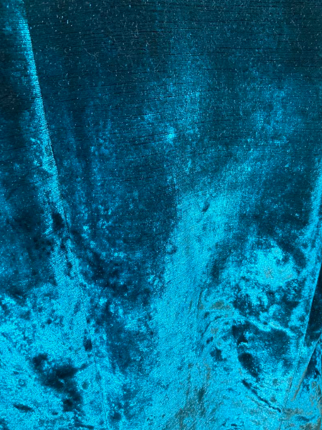 サンローラン ベルベット ジャケット ブルー メンズ