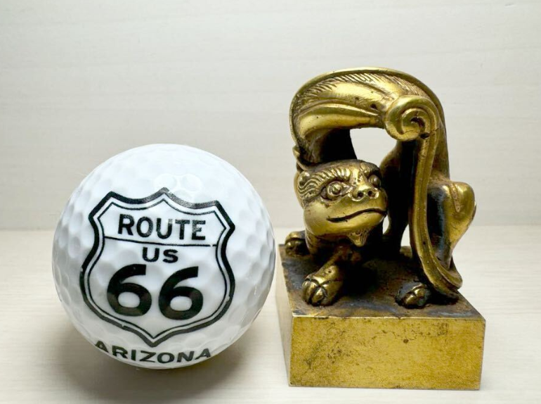 中国 獅子 金印 金属製