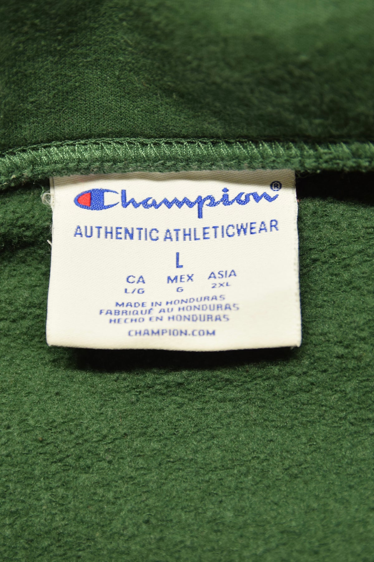 メンズヴィンテージ スウェット 【Champion】 ハーフジップ MARINE CORPS グリーン