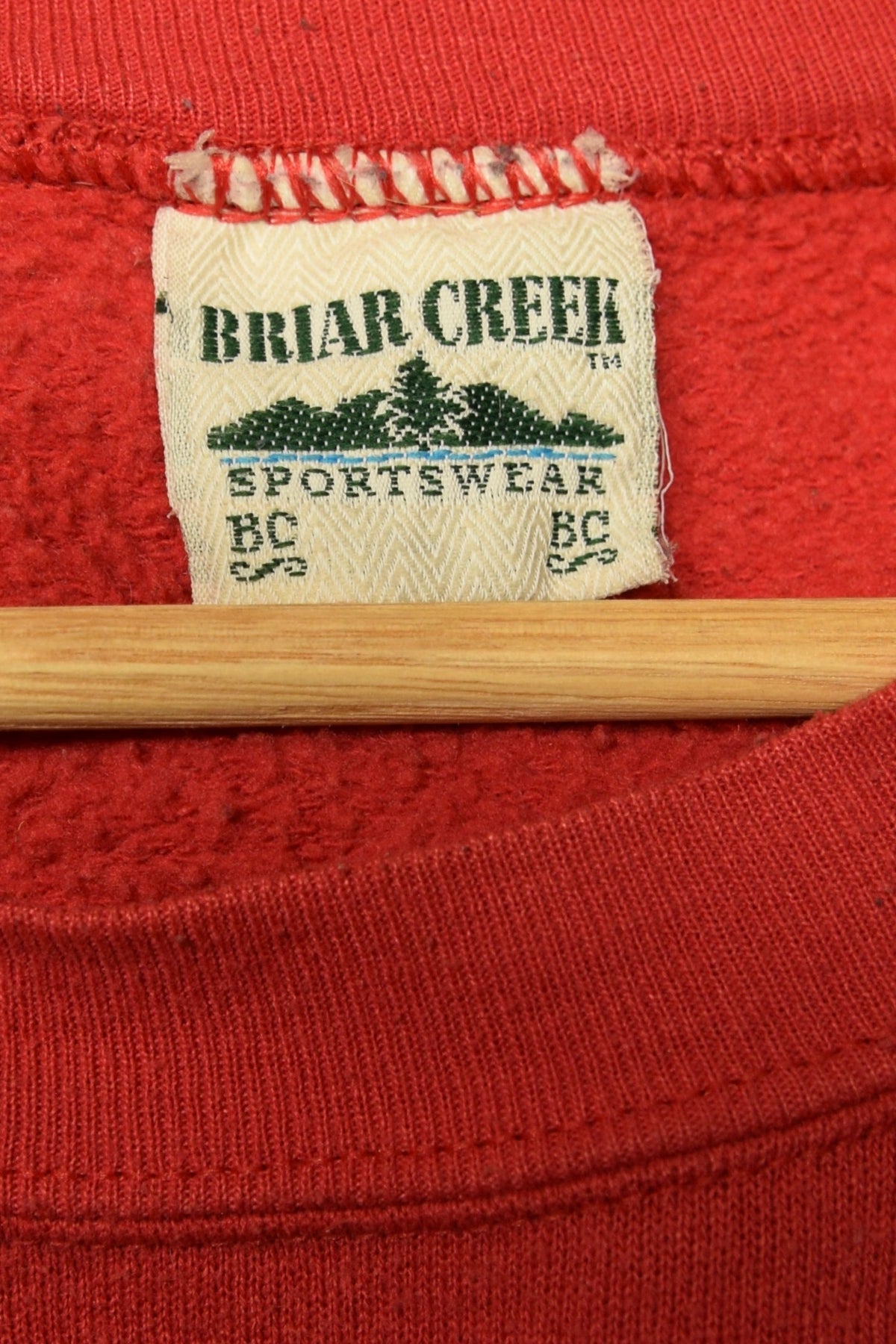 メンズヴィンテージ スウェット【BRIAR CREEK sports wear】 ロゴ レッド