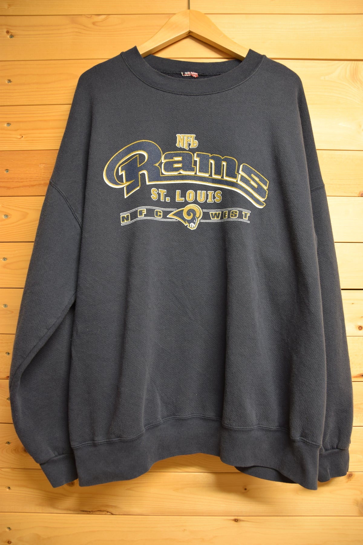 メンズヴィンテージ スウェット 【Rams】 フロントロゴ ネイビー