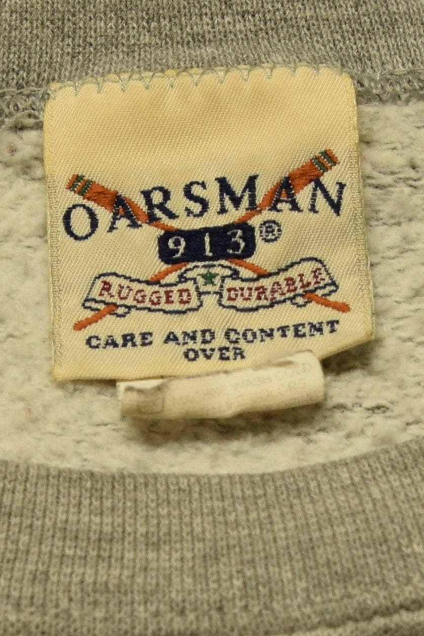 メンズヴィンテージ スウェット【OARSMAN】USAF ロゴプリント ネイビー