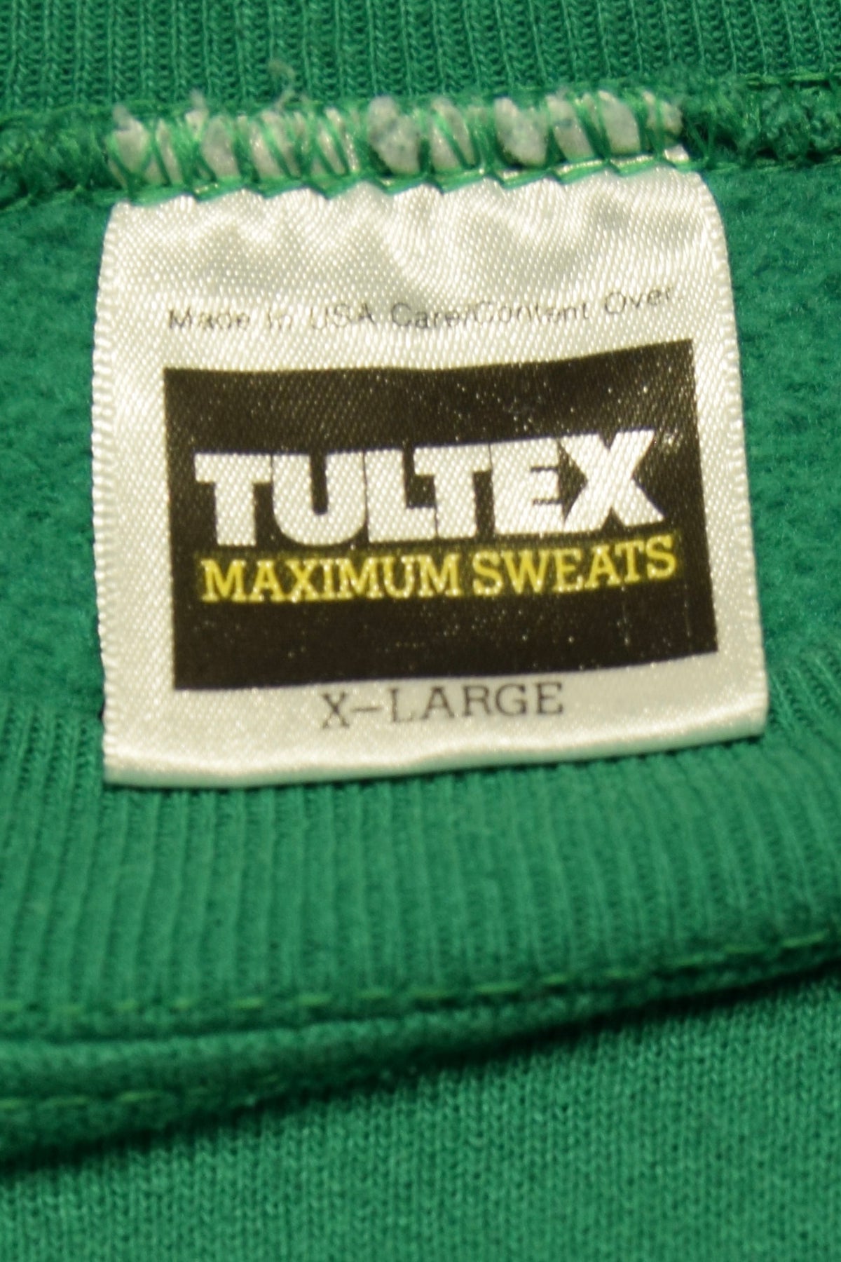 メンズヴィンテージ スウェット【TULTEX】 90’s 無地 グリーン
