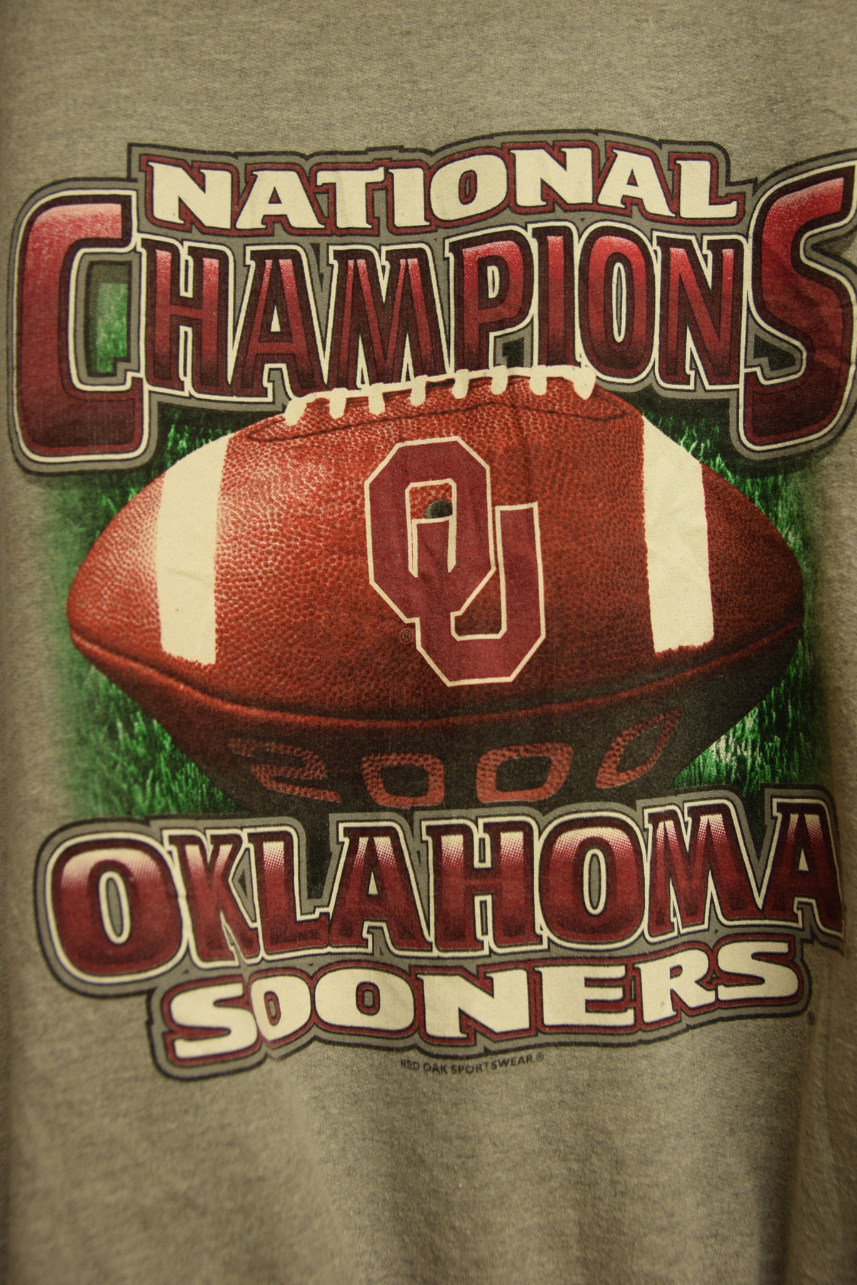 メンズヴィンテージ スウェット 【JERZEES】 OKLAHOMA SOONERS フロントデザイン ネイビー