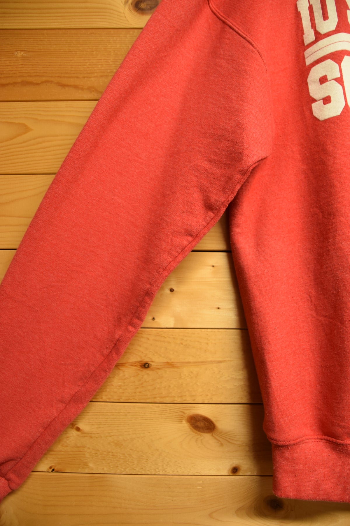 メンズヴィンテージ スウェット【Champion ECO】IU South Bend カレッジスウェット レッド