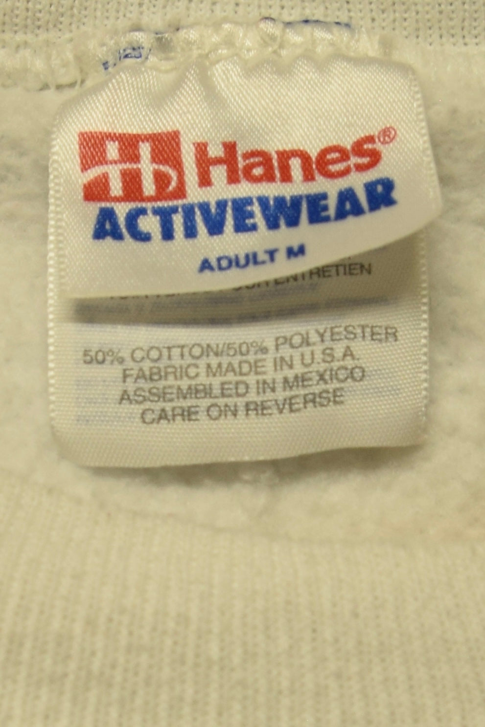 メンズヴィンテージ スウェット【Hanes】 グラフィックデザイン ホワイト