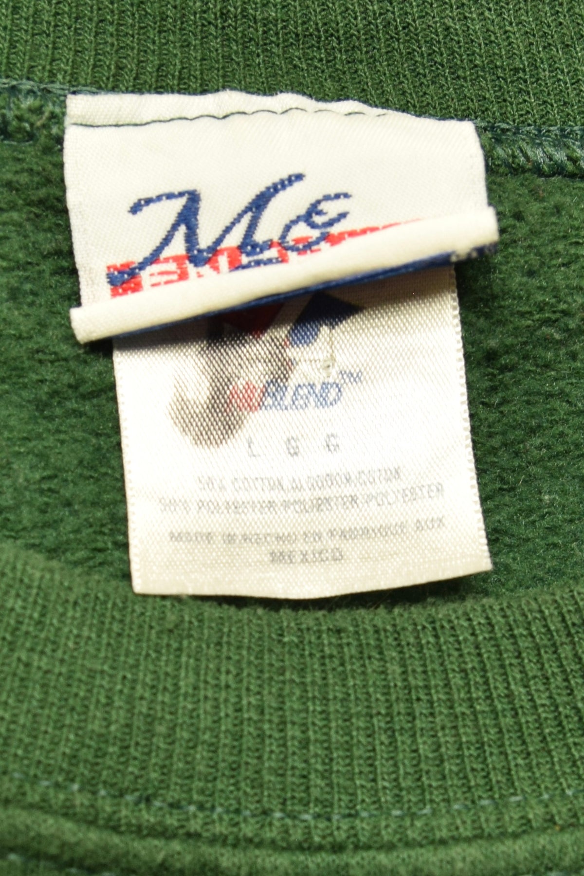 メンズヴィンテージ スウェット 【M&C Sport】 フィッシュ フロント刺しゅう グリーン