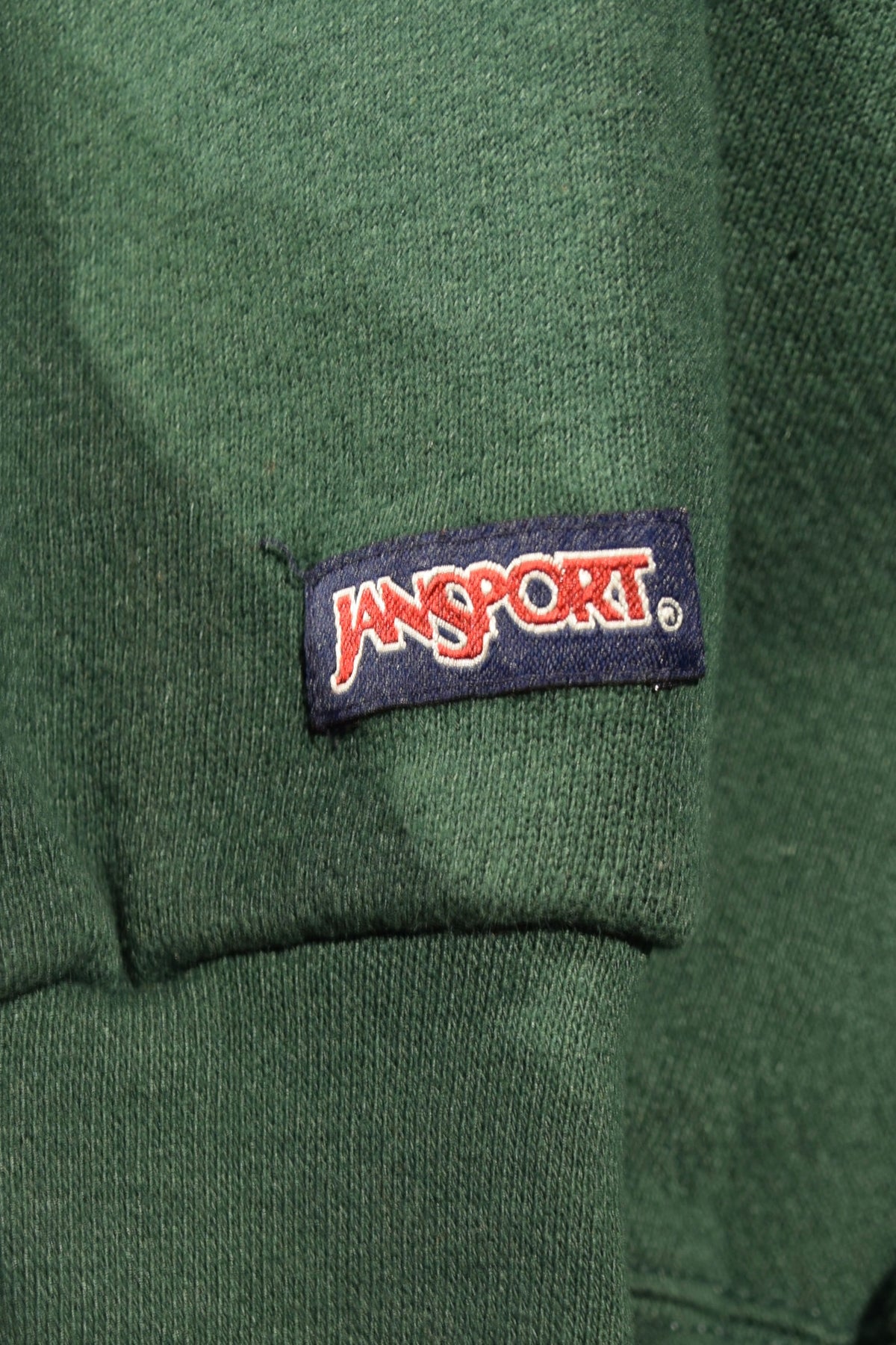 メンズヴィンテージ スウェット 【JANSPORT】 IRISH フロントロゴ グリーン