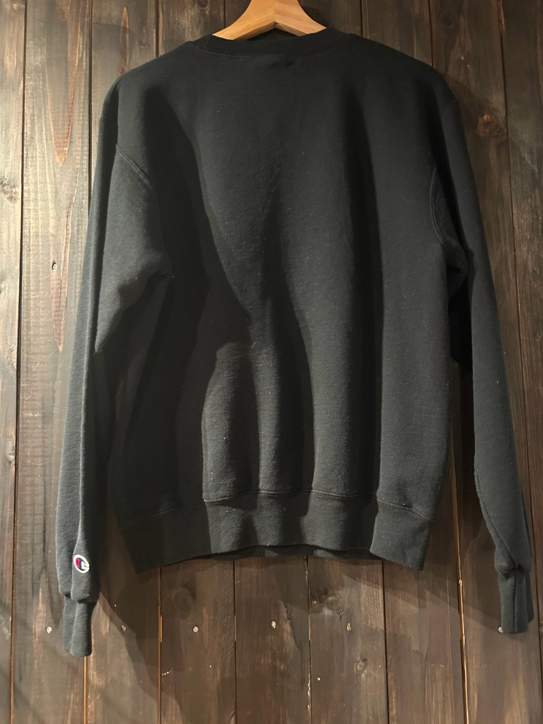 メンズヴィンテージ スウェット【Champion ECO FLEECE】 UCF カレッジロゴ ブラック
