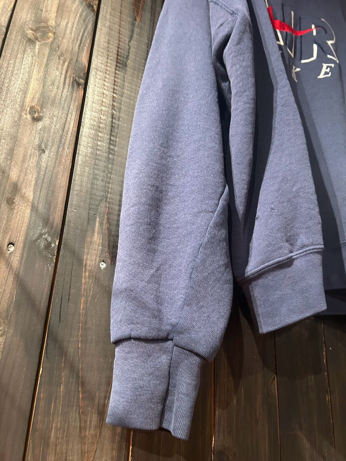 メンズヴィンテージ スウェット【NIKE AIR】90’s フロントロゴ 銀タグ ネイビー