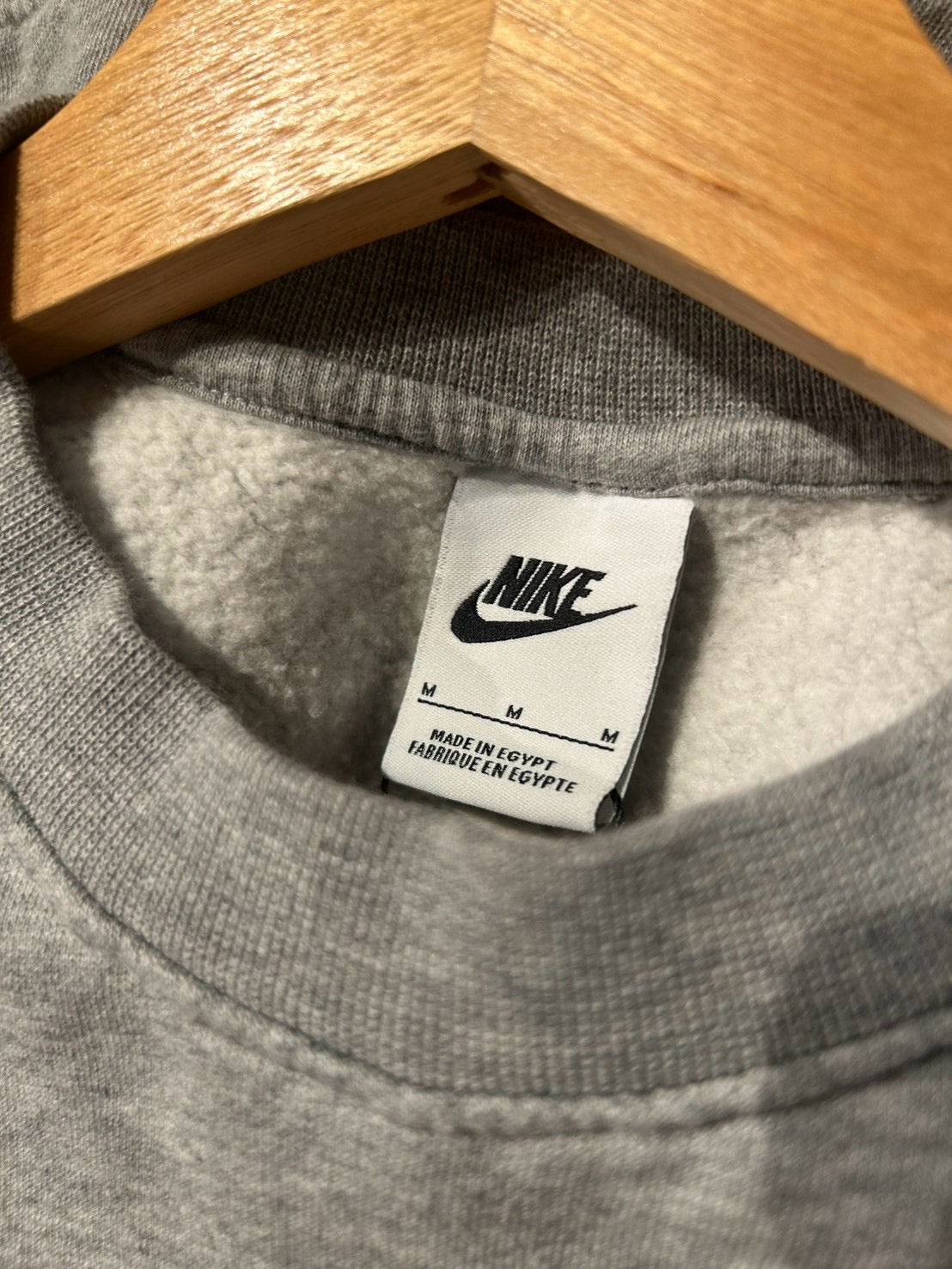 メンズヴィンテージ スウェット 【NIKE】ワンポイント 刺しゅう グレー