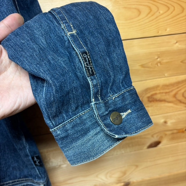 【Sean John】 デニムジャケット 刺繍 ブルー