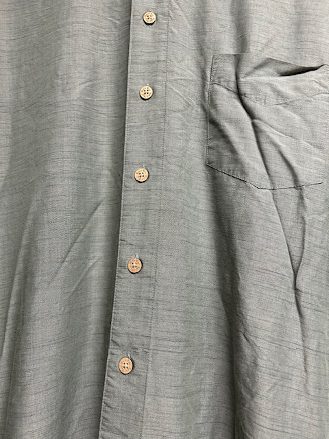 メンズヴィンテージ アロハシャツ 【Batik Bay 】無地 グリーン