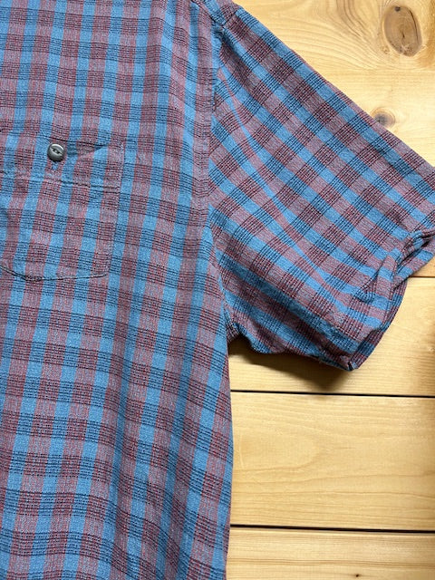 メンズヴィンテージ アロハシャツ 【Tommy Bahama】チェック ネイビー
