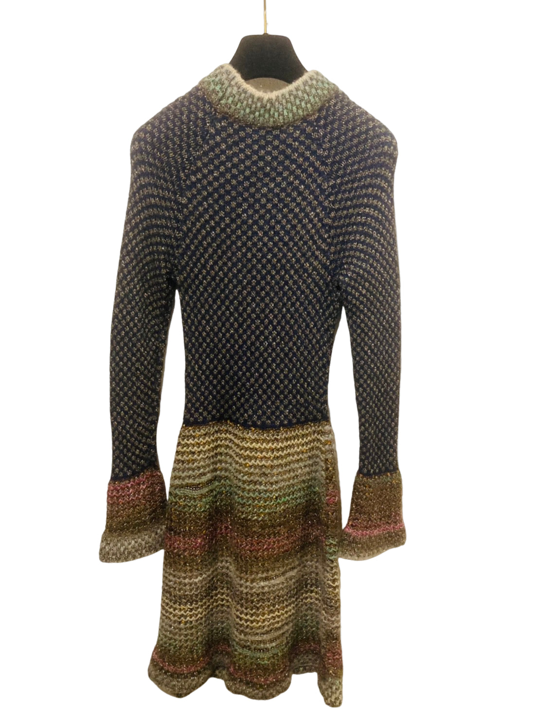 シャネル グラデーション ニットワンピース