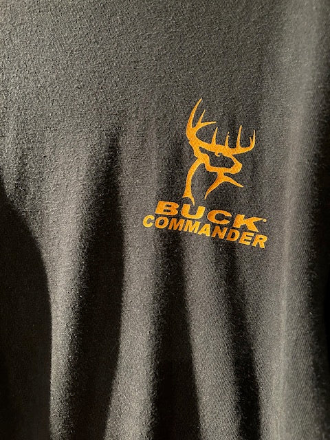 メンズヴィンテージ Tシャツ 【BUCK COMMANDER】ブラック
