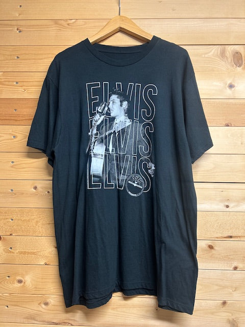 メンズヴィンテージ Tシャツ 【ELVIS】フロントデザイン ブラック
