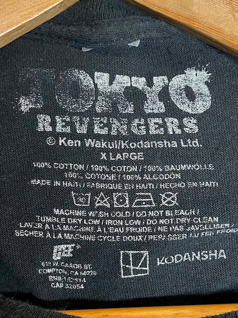 メンズヴィンテージ Tシャツ 【東京リベンジャーズ】 フロントデザイン ブラック