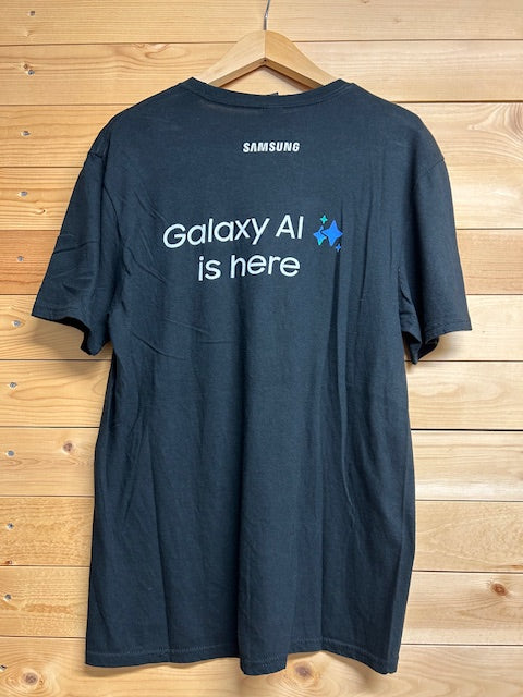 メンズヴィンテージ Tシャツ 【Galaxy S24】 フロントロゴ ブラック