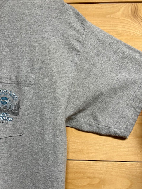 メンズヴィンテージ Tシャツ 【HARLEY DAVIDSON / Chicago】 グレー