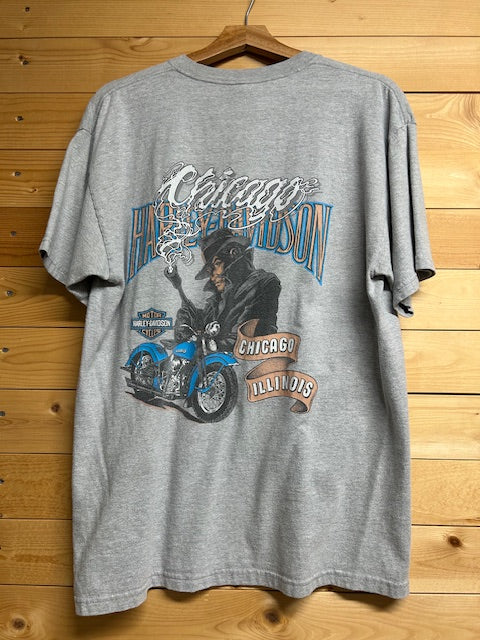 メンズヴィンテージ Tシャツ 【HARLEY DAVIDSON / Chicago】 グレー
