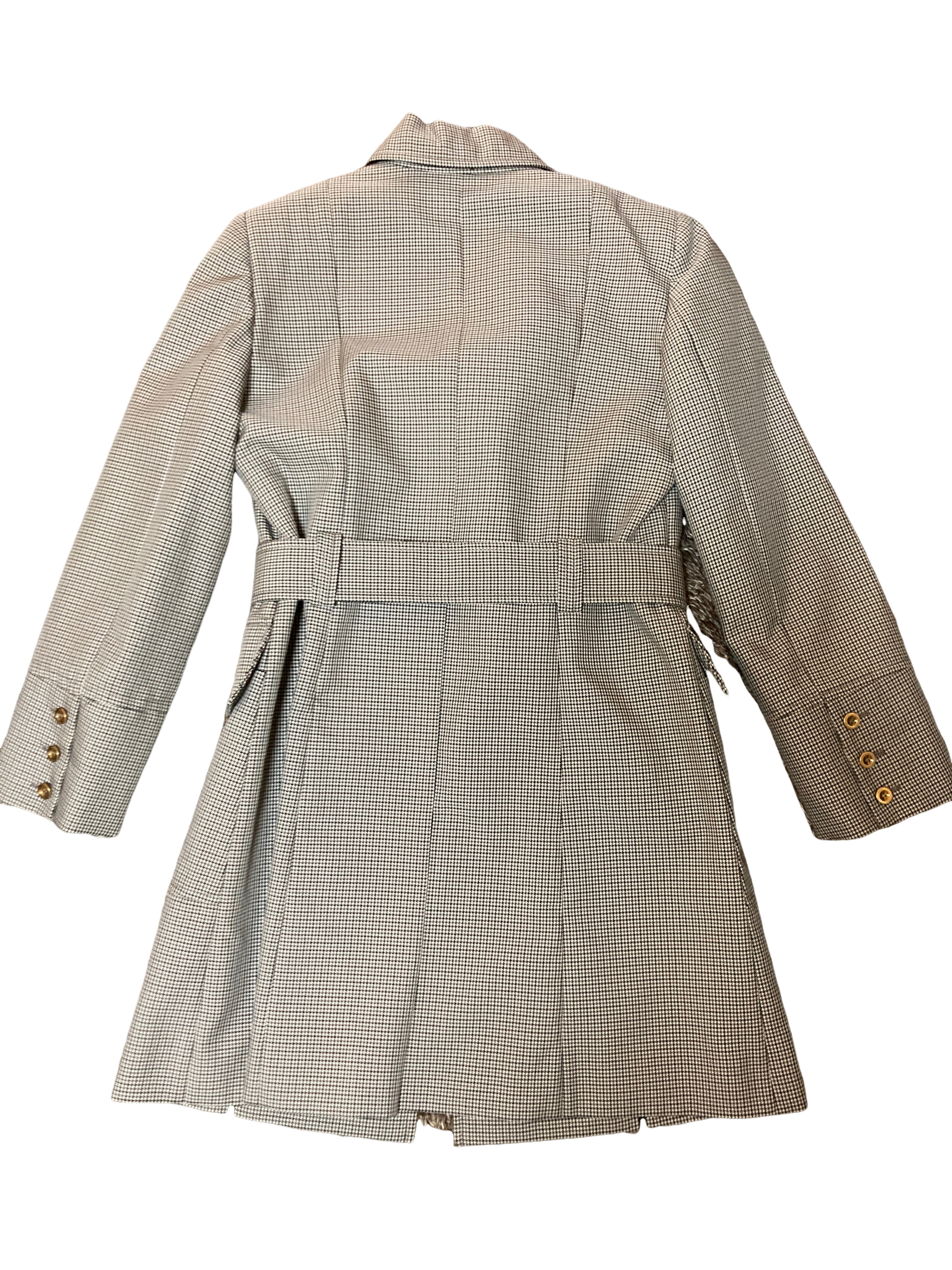 グッチ トレンチコート 千鳥柄 ベルト付き