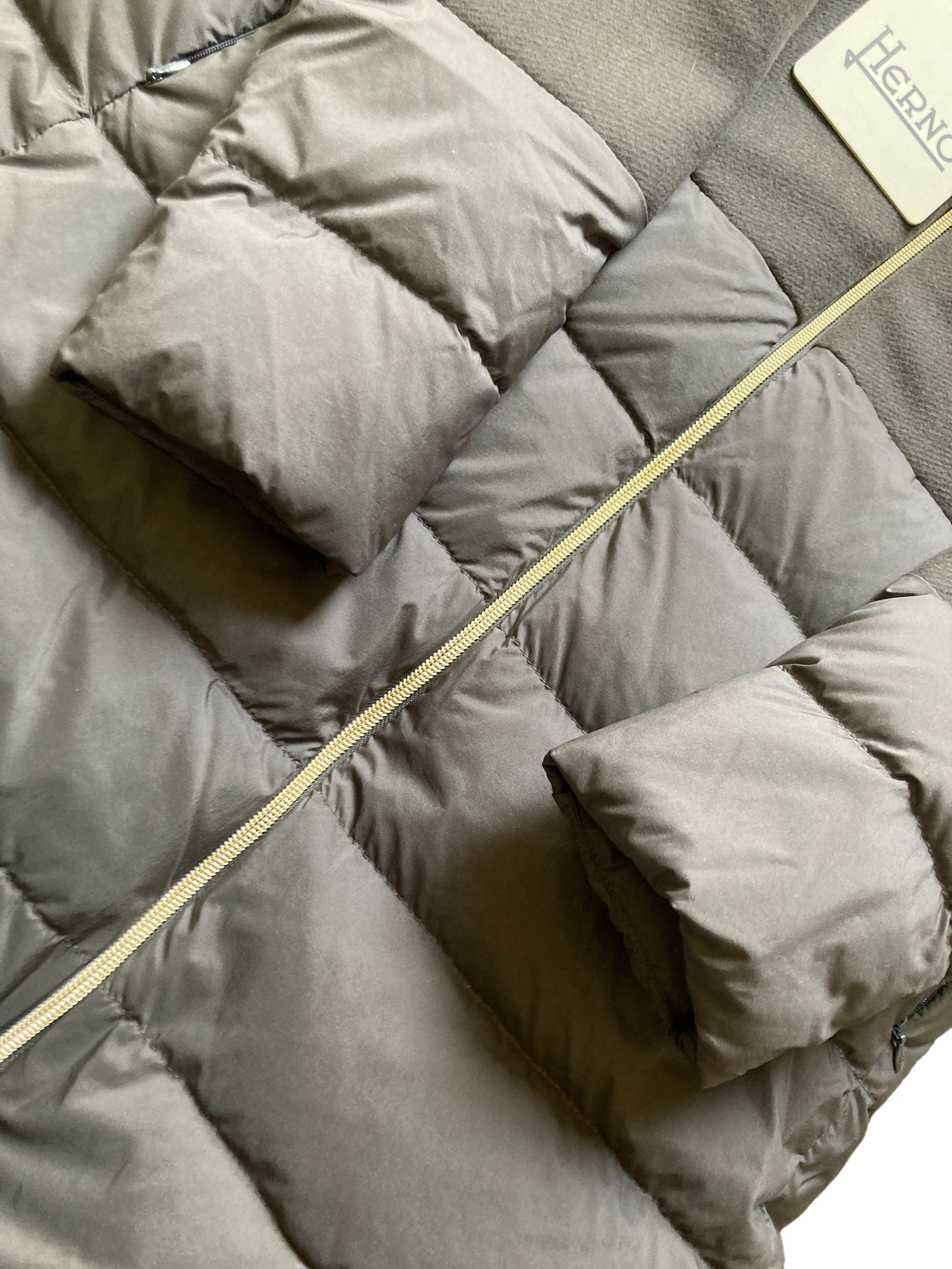 ヘルノ 切替ウールダウンコート