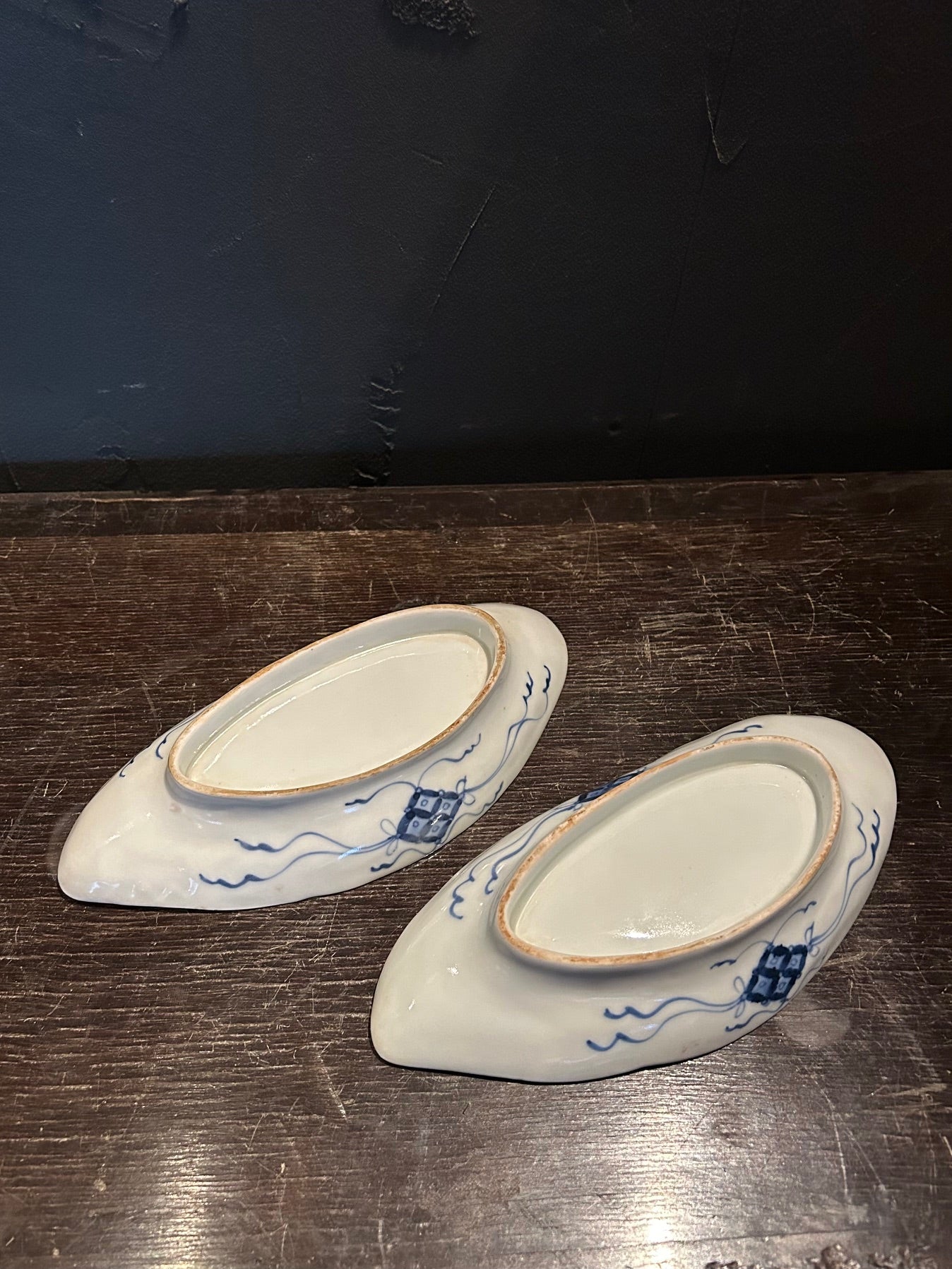 伊万里 葉形皿