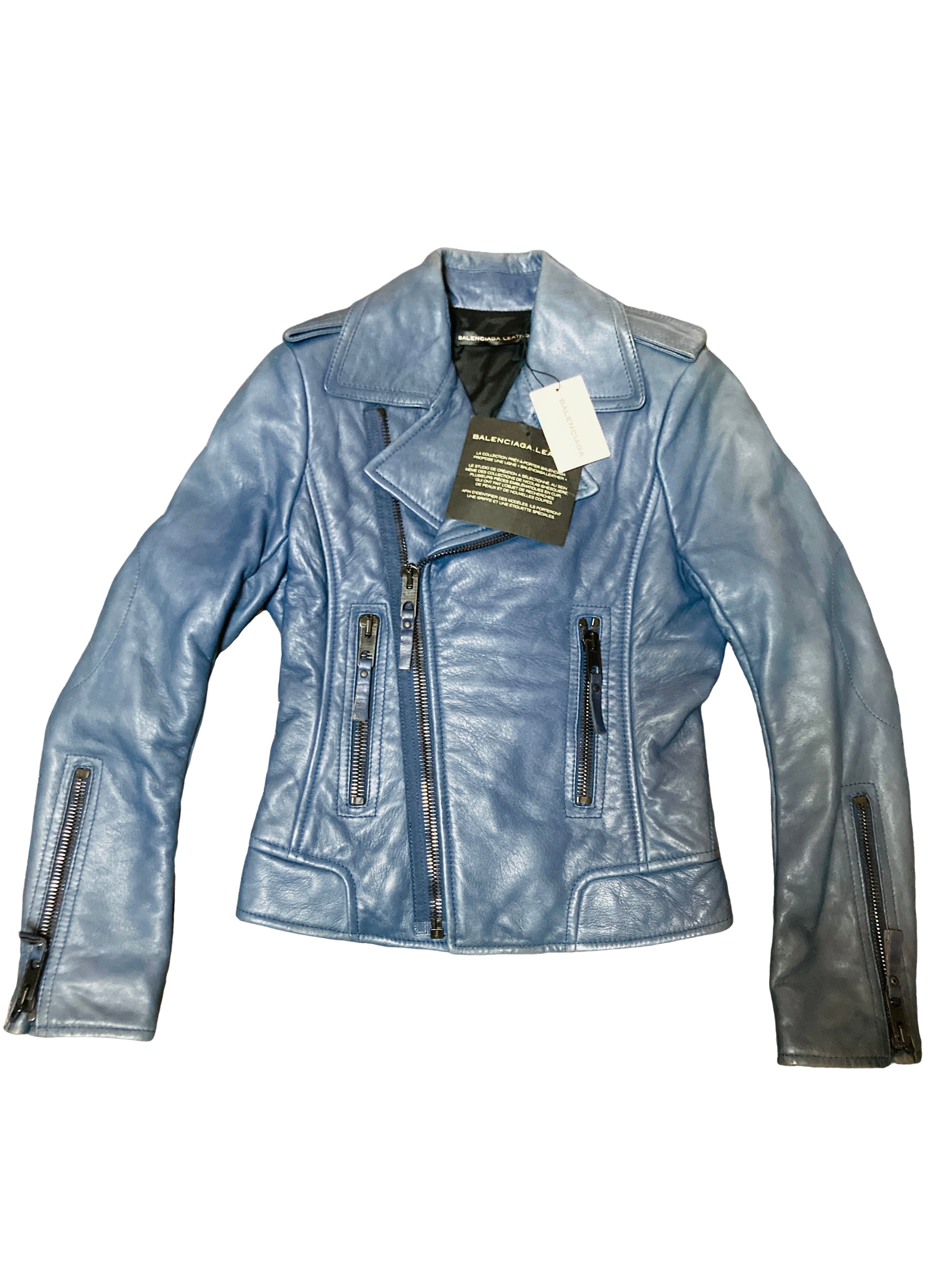 バレンシアガ ライダース レザー ジャケット