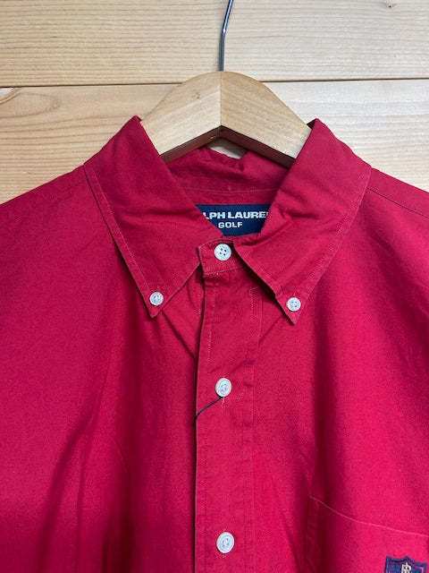 メンズヴィンテージ シャツ【Ralph Lauren Golf】ワンポイント レッド