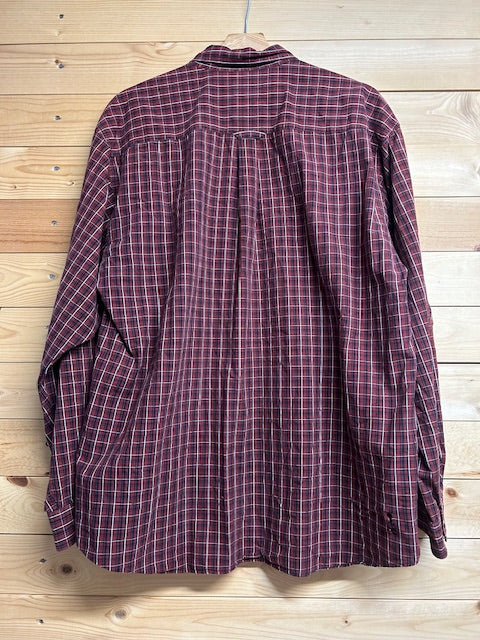 メンズヴィンテージ シャツ【Columbia】チェック レッド