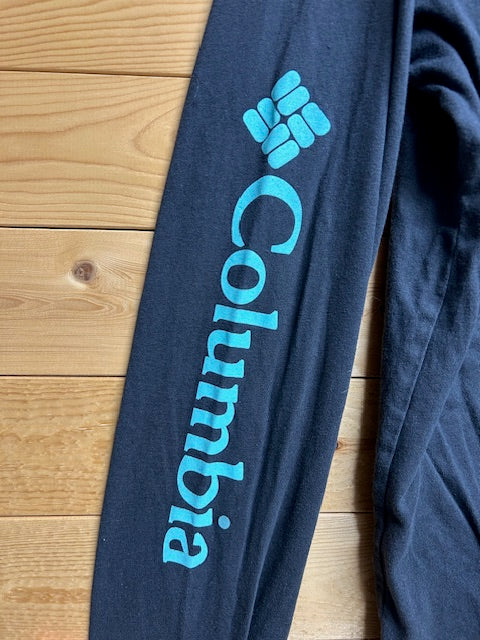 メンズヴィンテージ Tシャツ【Columbia】フロントデザイン ネイビー