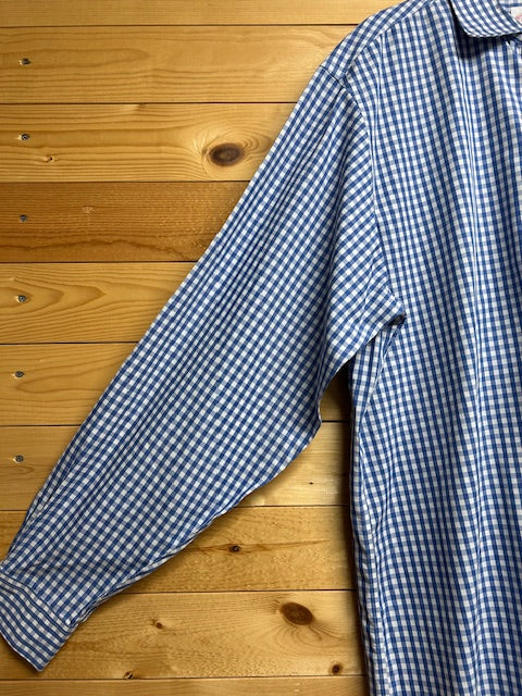 メンズヴィンテージ シャツ【Brooks Brathers】チェック ホワイト ブルー