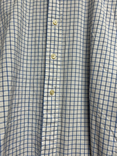 メンズヴィンテージ シャツ【POLO by Ralph Lauren】チェック ホワイト ブルー