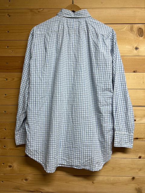 メンズヴィンテージ シャツ【POLO by Ralph Lauren】チェック ホワイト ブルー