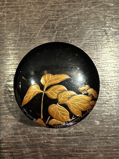 葛乃花景棗 小島漆壺斎作