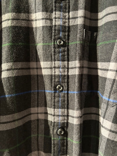 メンズヴィンテージ シャツ【Eddie Bauer】チェック ブラック