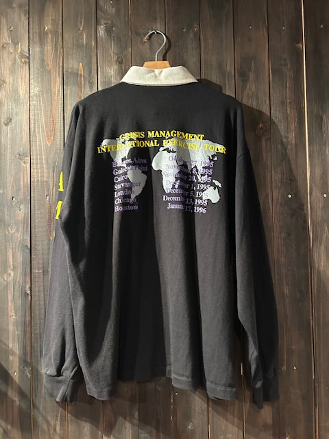メンズヴィンテージ シャツ【HEAVY WEATHER】90’s ロゴデザイン ブラック
