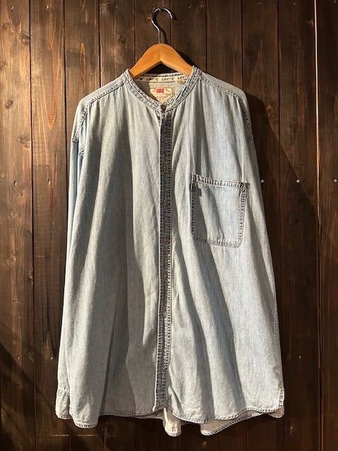 メンズヴィンテージ シャツ 【Levi's】無地 デニムシャツ