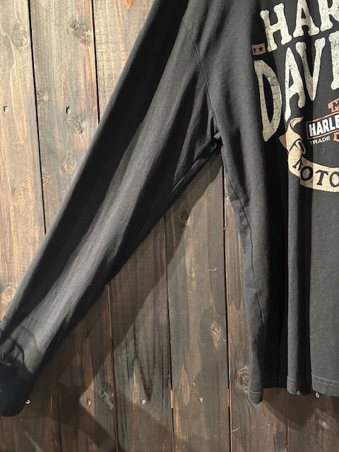 メンズヴィンテージ Tシャツ【HARLEY‐DAVIDSON】ロゴデザイン ブラック
