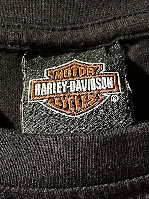 メンズヴィンテージ Tシャツ【HARLEY‐DAVIDSON】ロゴデザイン ブラック