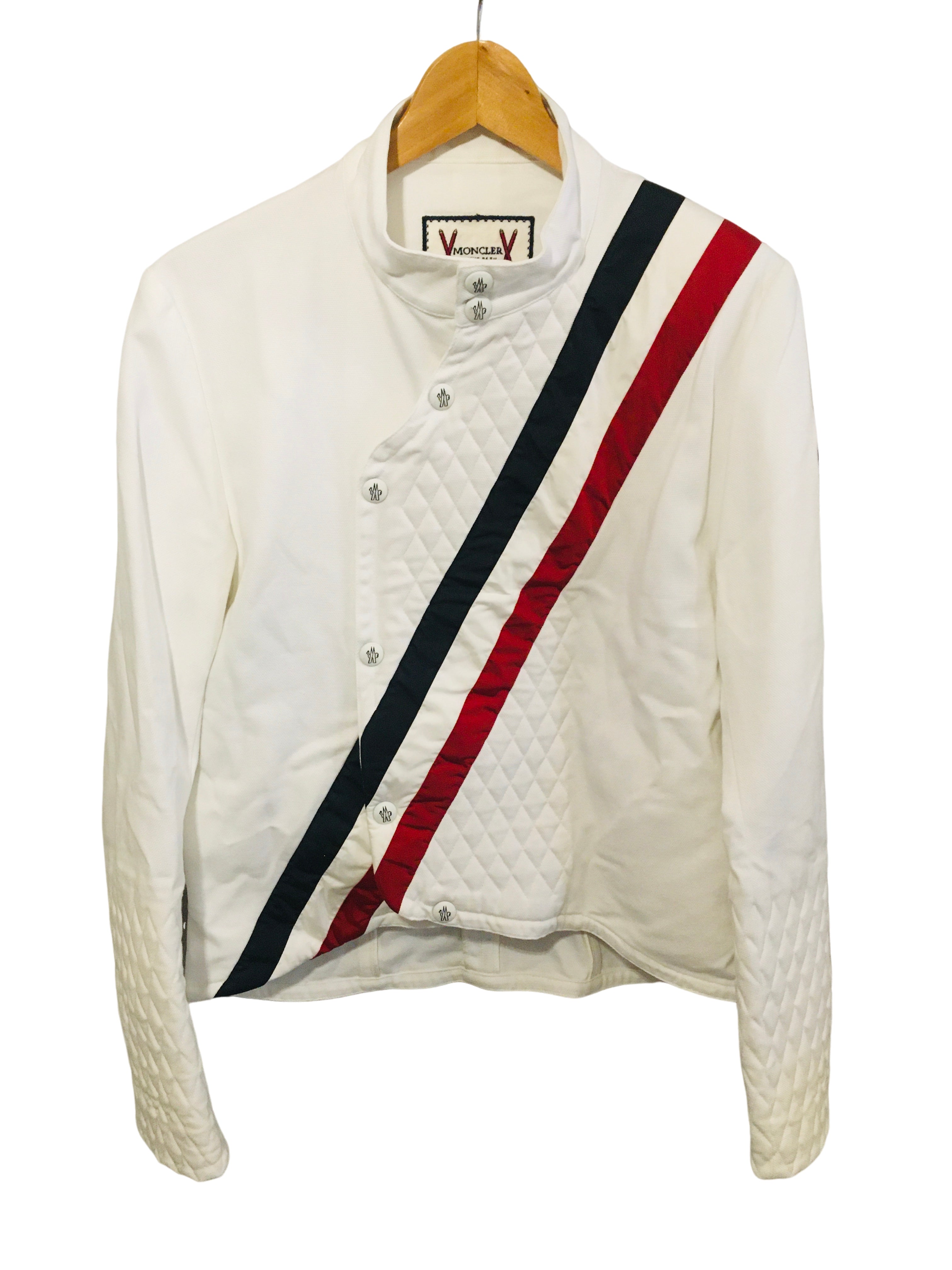 モンクレール ガムブルー ブルゾン ライダース ジャケット