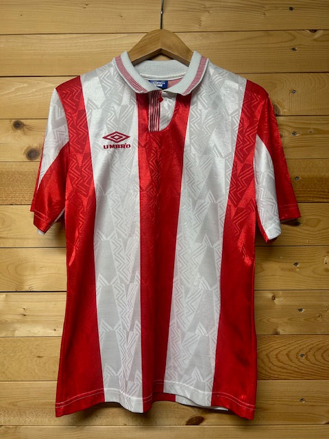 メンズヴィンテージ シャツ 【UMBRO】 ゲームシャツ レッド×ホワイト