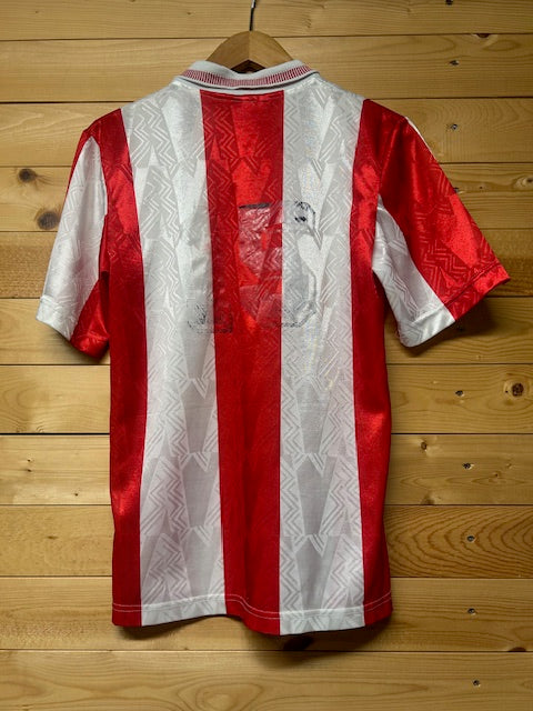 メンズヴィンテージ シャツ 【UMBRO】 ゲームシャツ レッド×ホワイト
