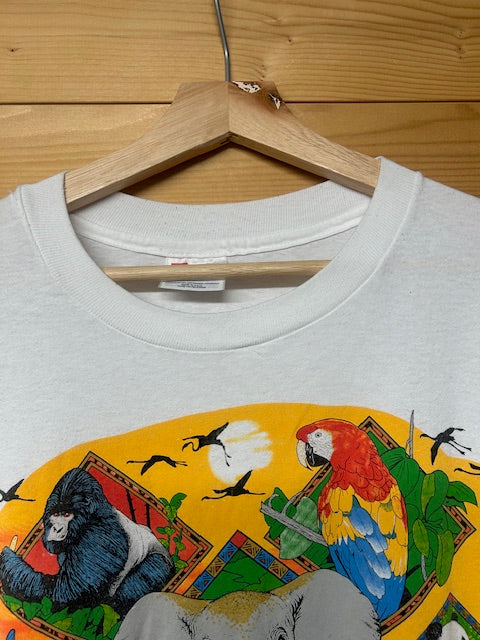 メンズヴィンテージ Tシャツ 【Hanes】アニマルTシャツ ホワイト