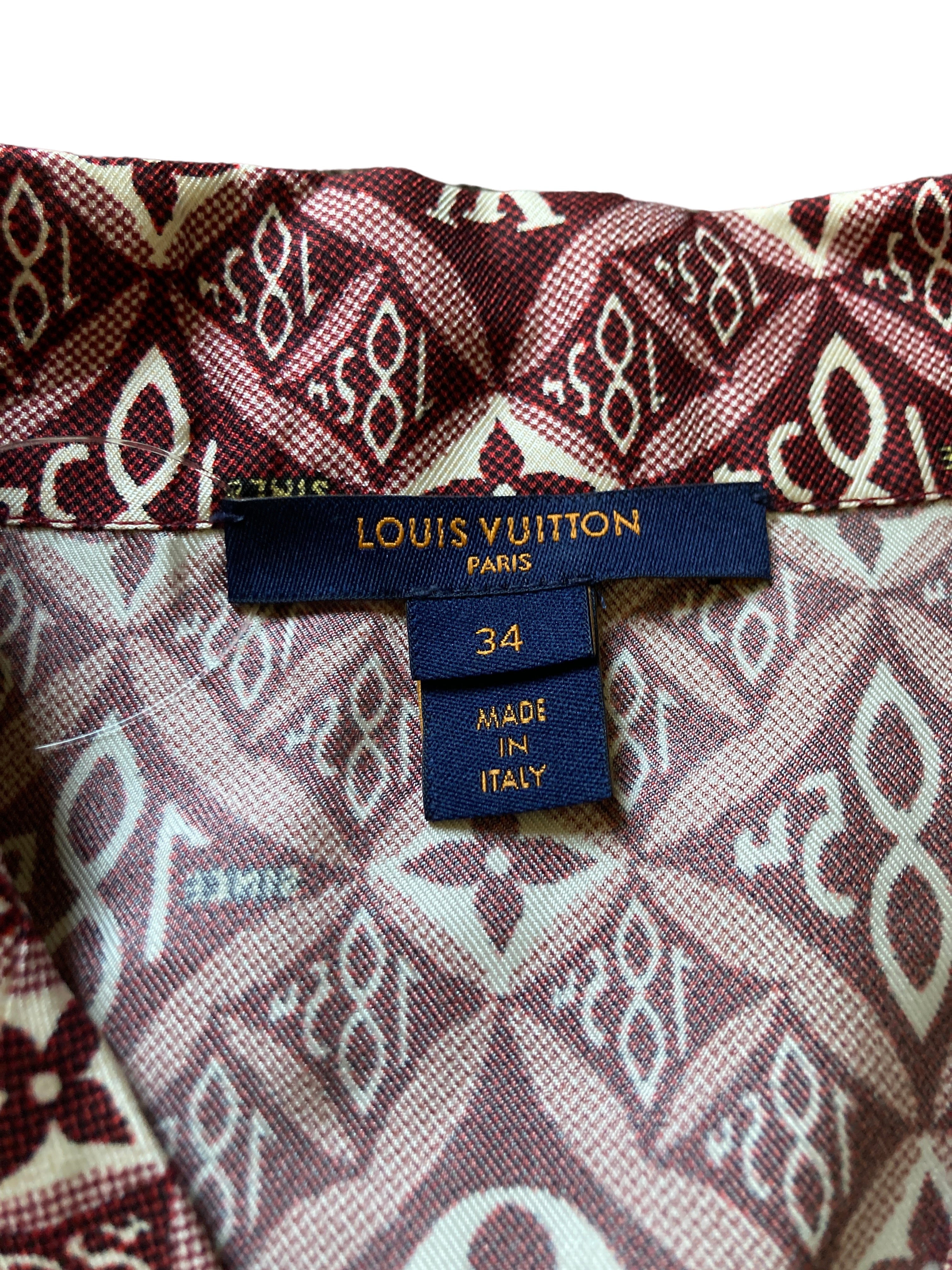 ルイ・ヴィトン シルク ロング スリーブ セットアップ