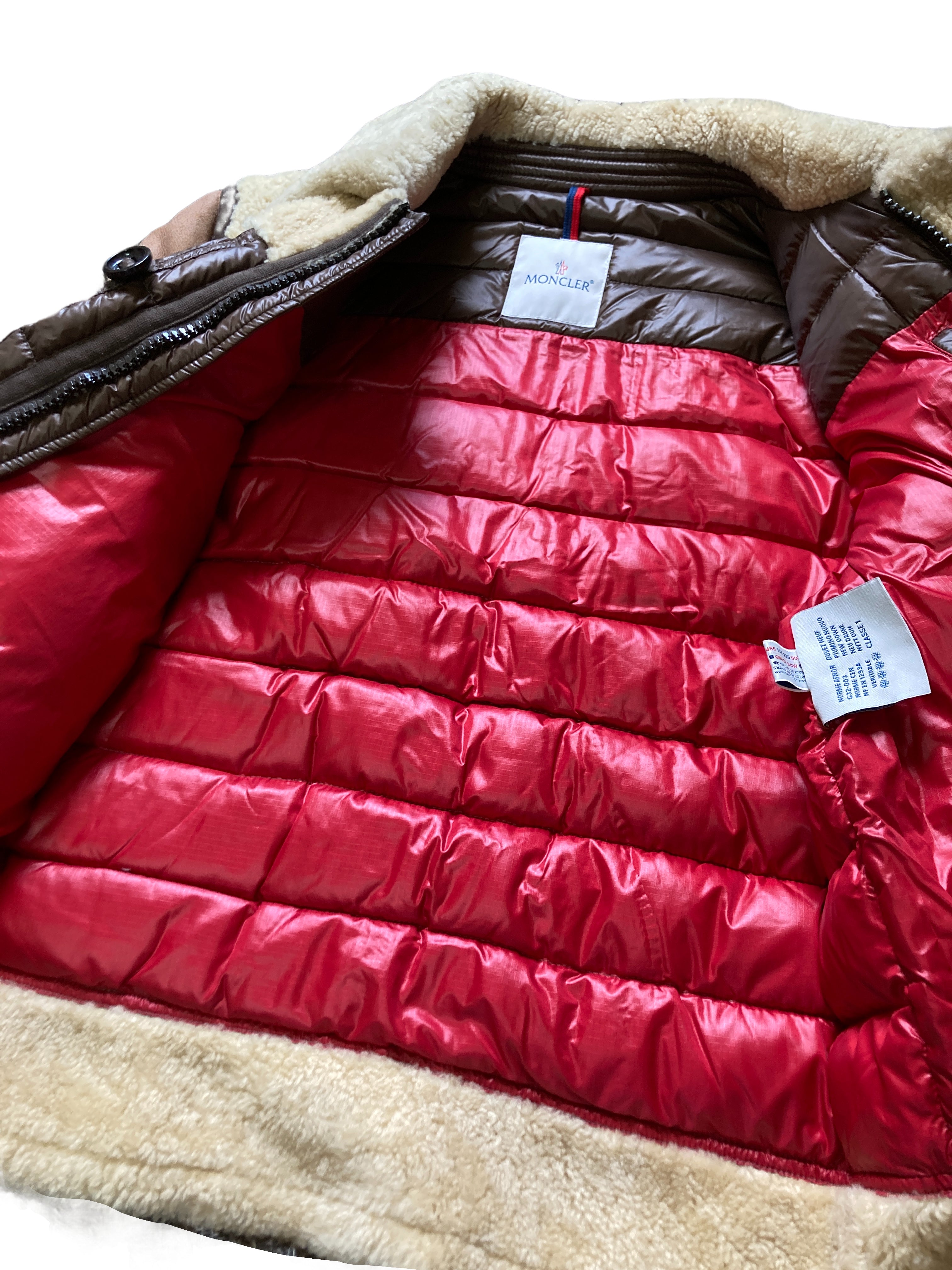 モンクレール ドラクロア ムートン レザー