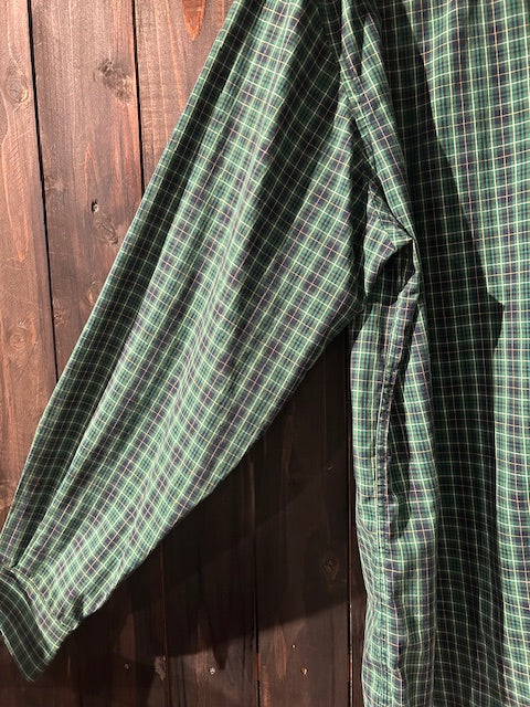 メンズヴィンテージ シャツ【NAUTICA】チェック グリーン