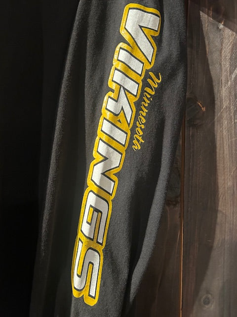 メンズヴィンテージ長袖Tシャツ【NFL】フロントデザイン ブラック