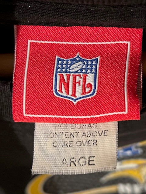 メンズヴィンテージ長袖Tシャツ【NFL】フロントデザイン ブラック